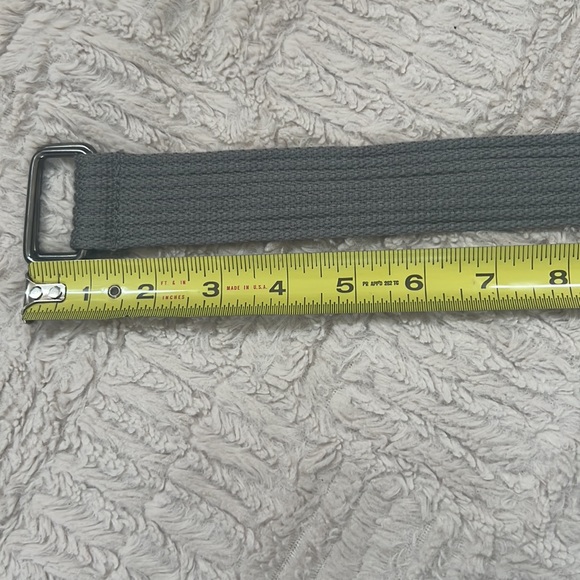 Grey canvas belt Size Small/Med See pics for measurements - 31”-34" Waist, New - Picture 15 of 16